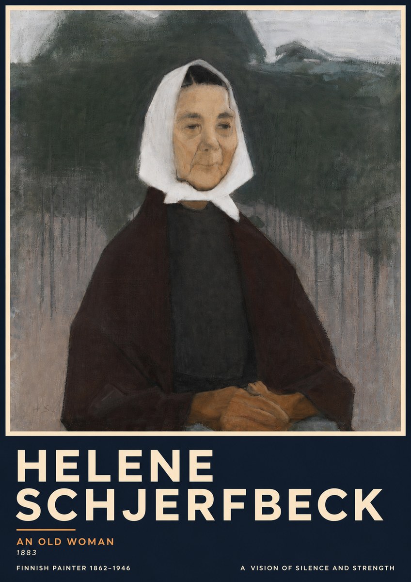 Helene Schjerfbeck An Old Woman No5 - Plakat