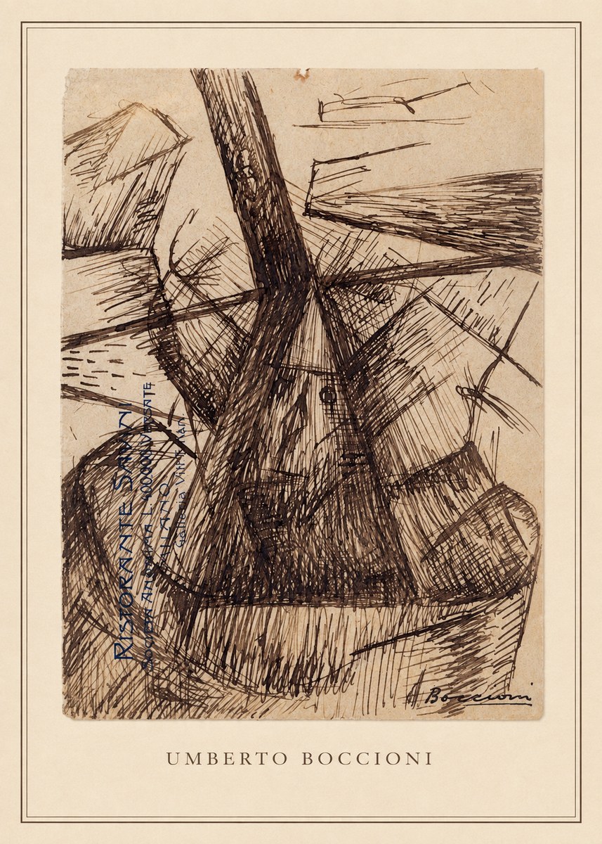 Umberto Boccioni Umberto Boccioni II No3 - Plakat
