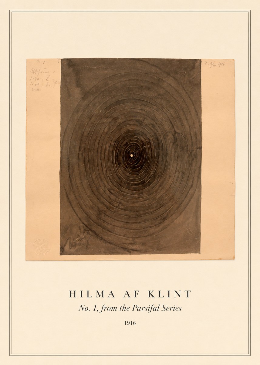Hilma af Klint No. 1, from the Parsifal Series No3 - Plakat