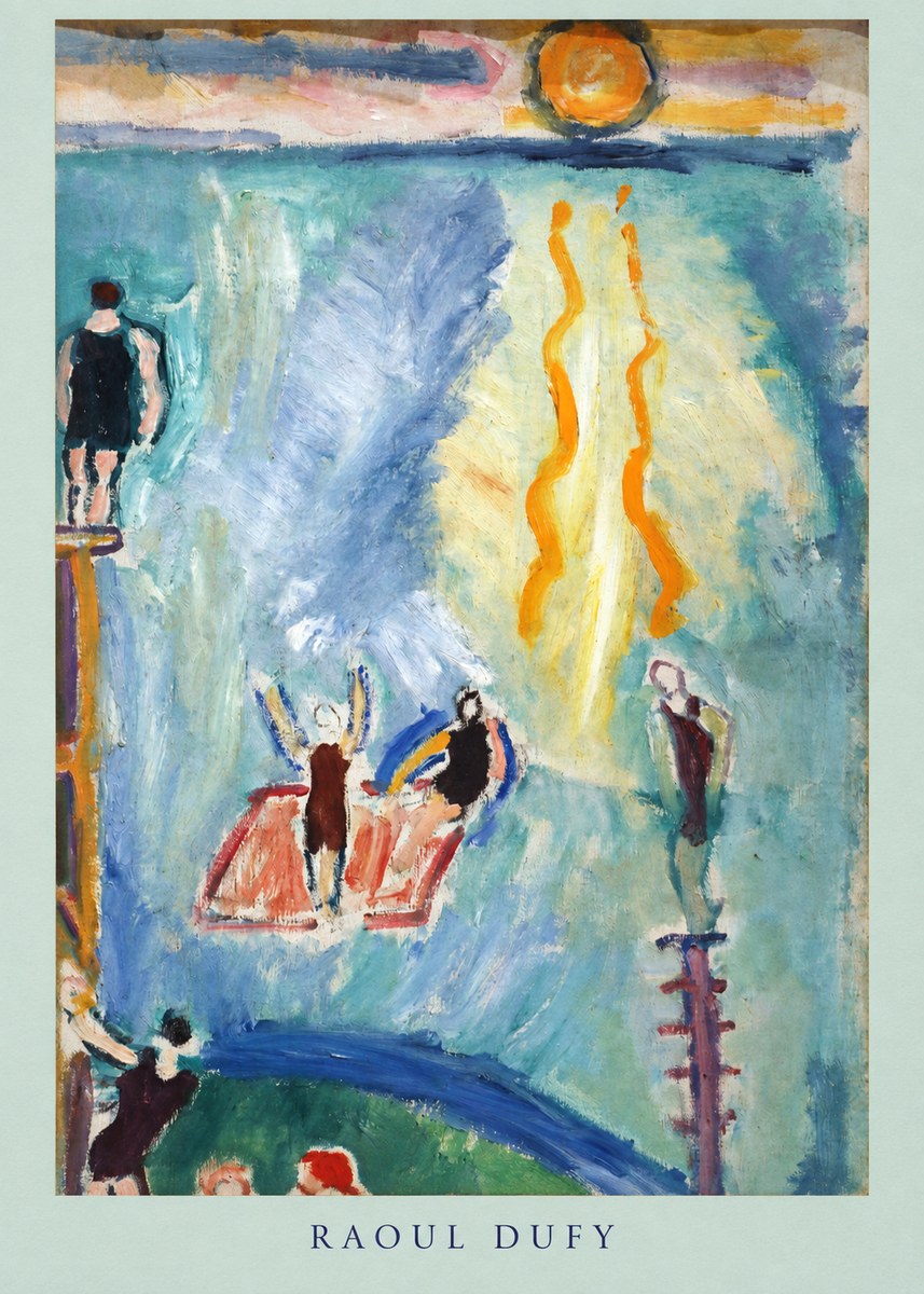 Raoul Dufy The Swimmers No4 - Plakat