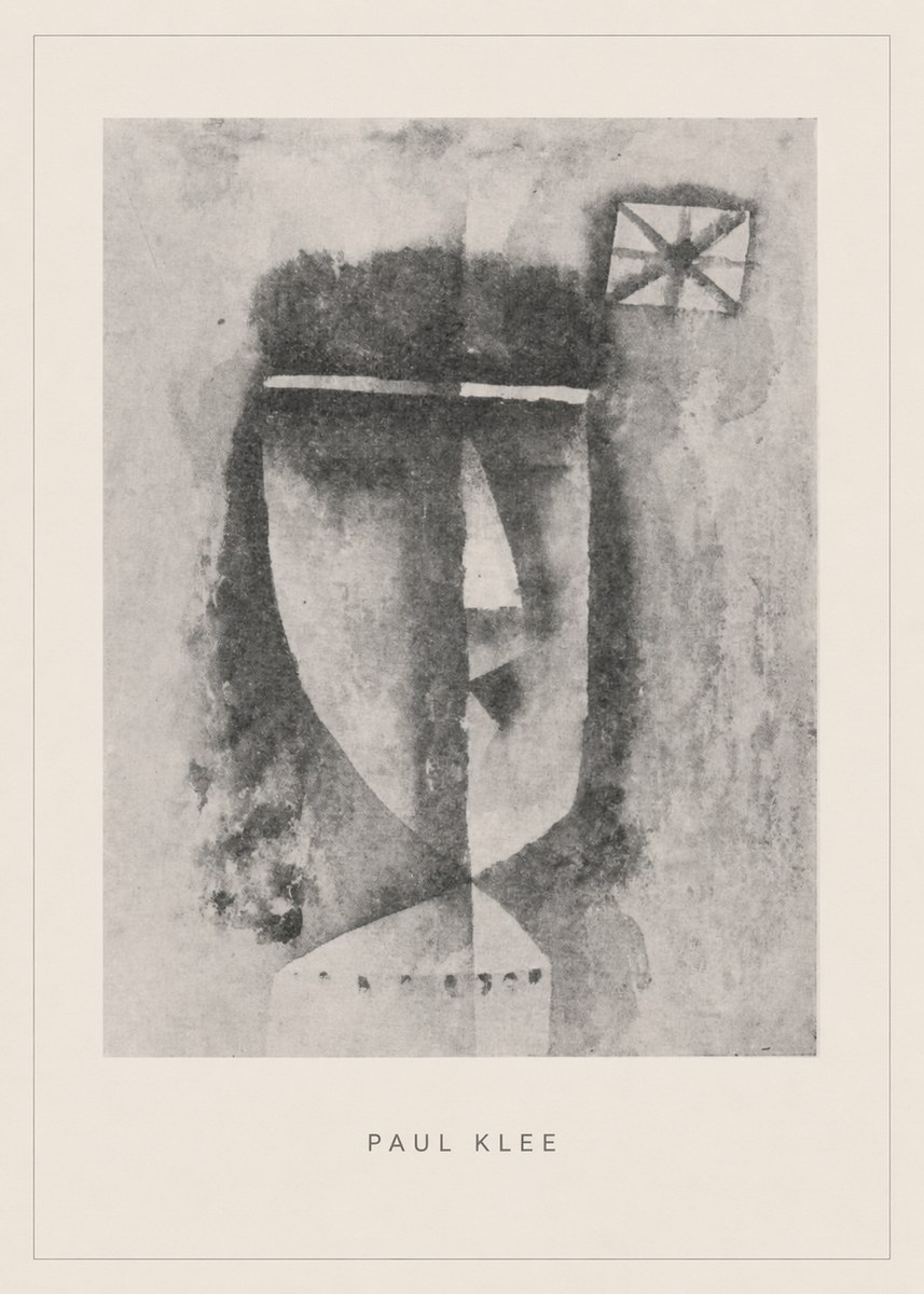 Paul Klee Head of a Man No5 - Plakat