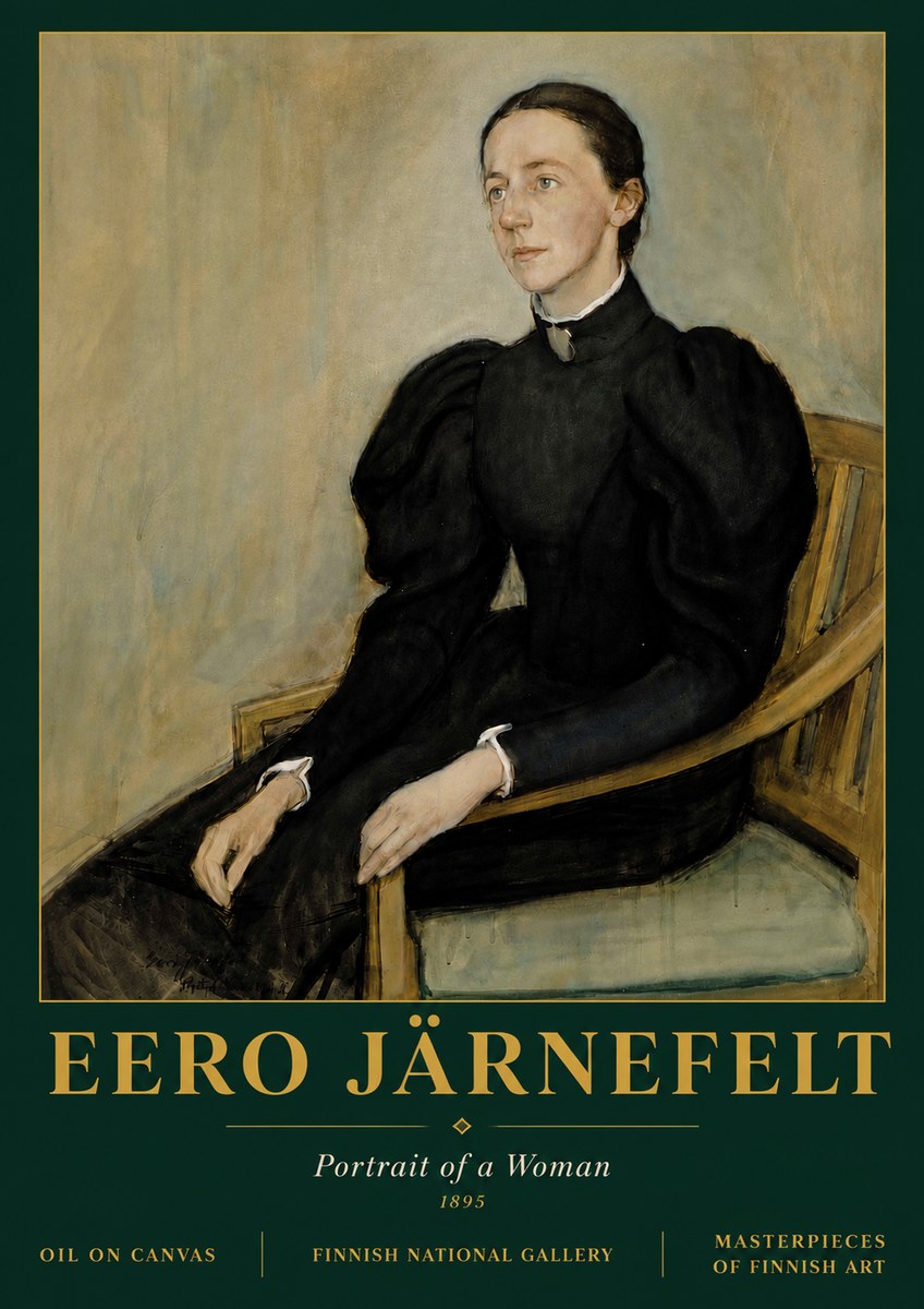 Eero Järnefelt Portrait of a Woman No5 - Plakat
