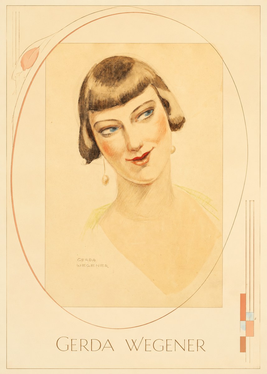 Gerda Wegener Portrait of a Lady No3 - Plakat