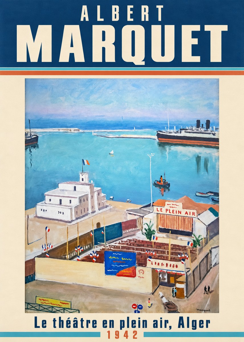 Albert Marquet Le Théâtre En Plein Air, Alger No2 - Plakat