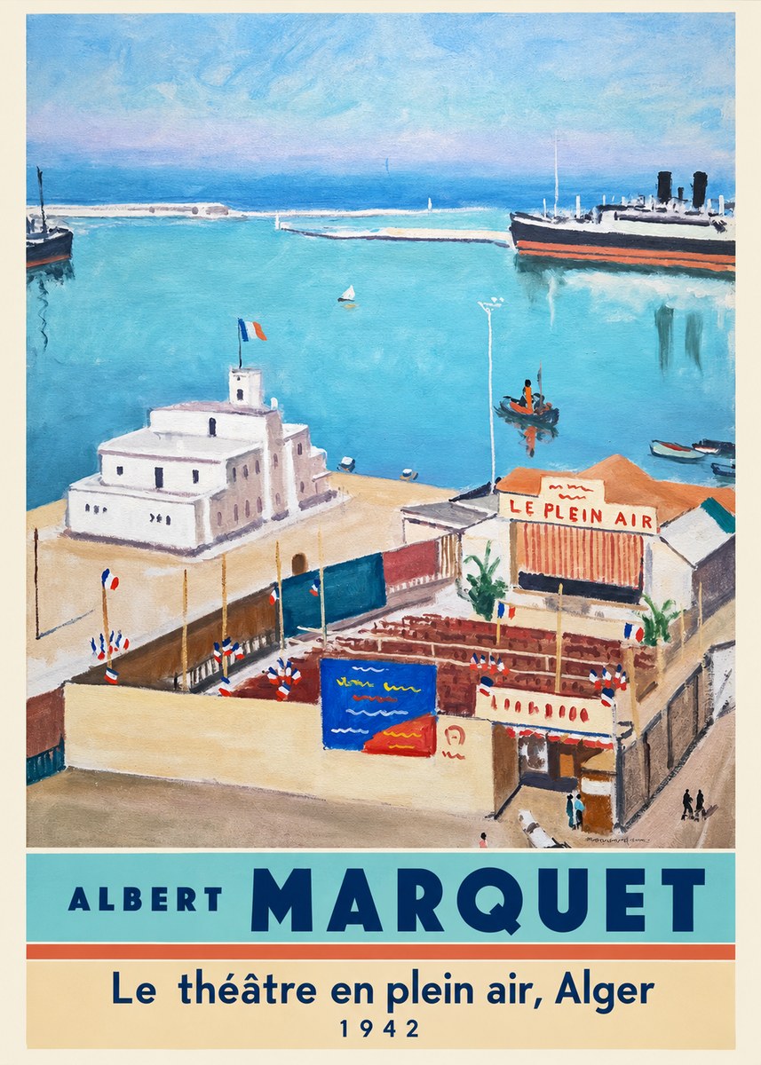 Albert Marquet Le Théâtre En Plein Air, Alger No4 - Plakat