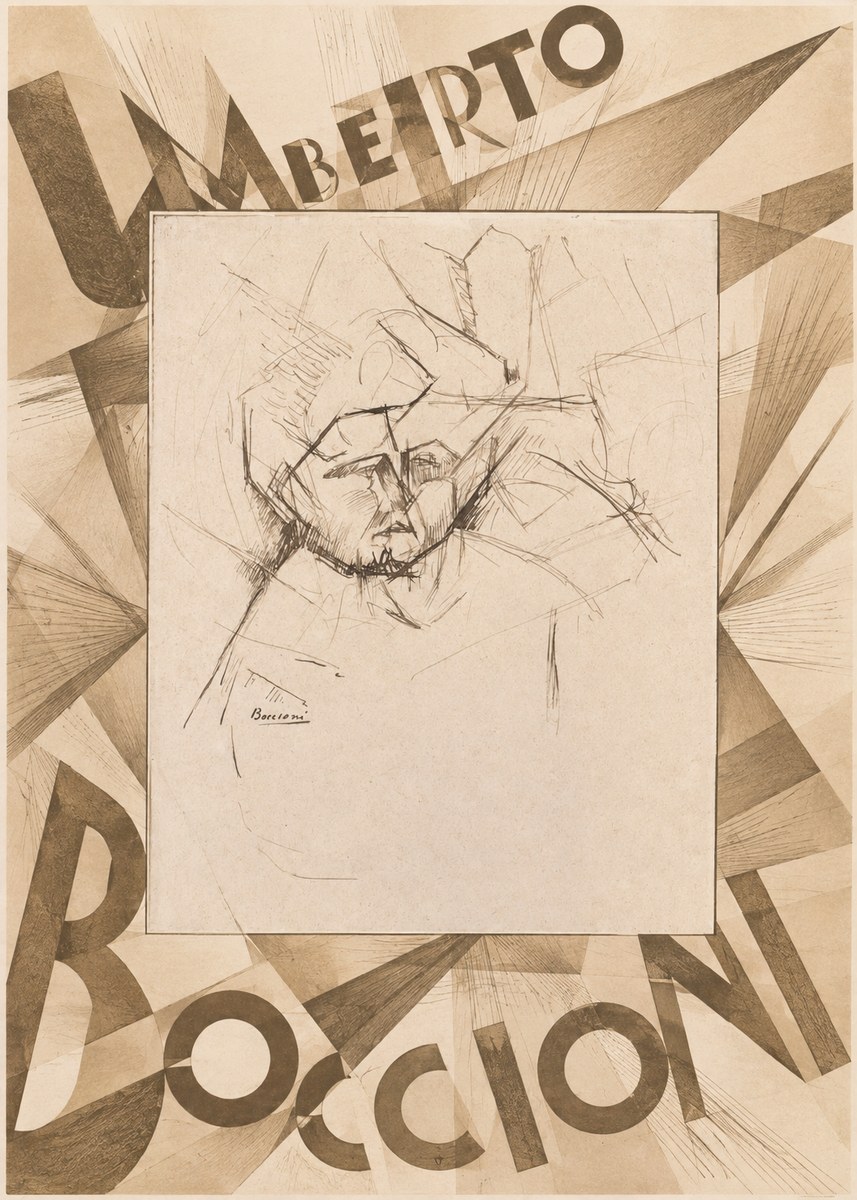 Umberto Boccioni Head Study No5 - Plakat