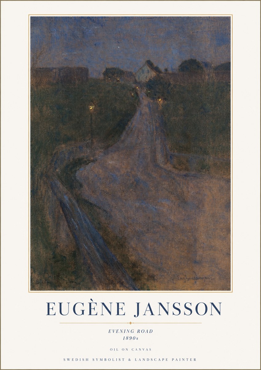 Eugène Jansson Evening Road No1 - Plakat
