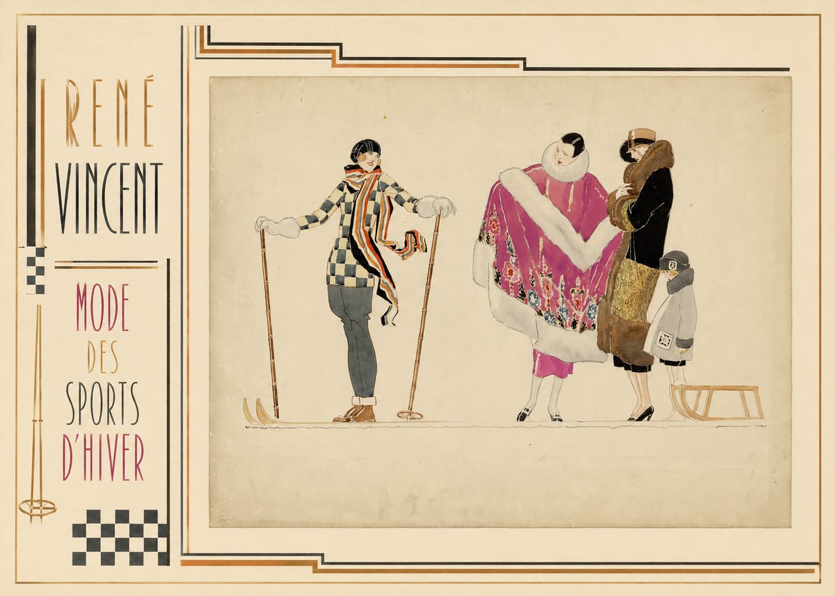 René Vincent Mode Des Sports D'hiver No2 - Plakat