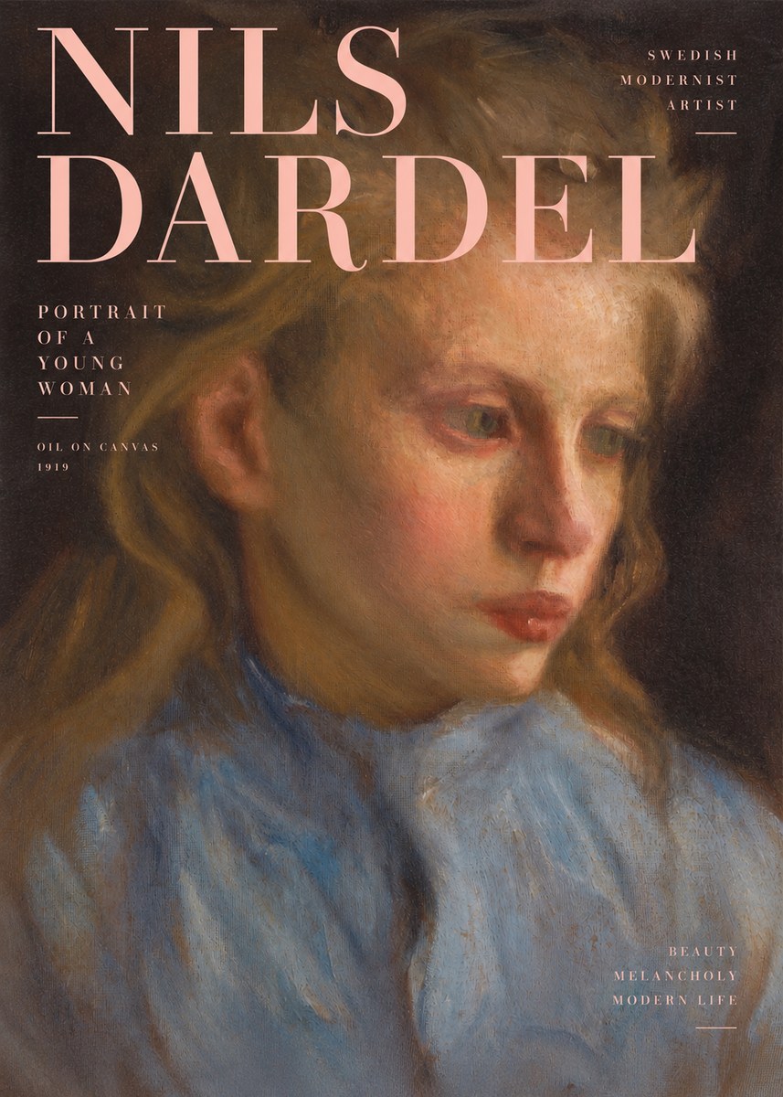 Nils Dardel Portrait of a Young Woman No2 - Plakat