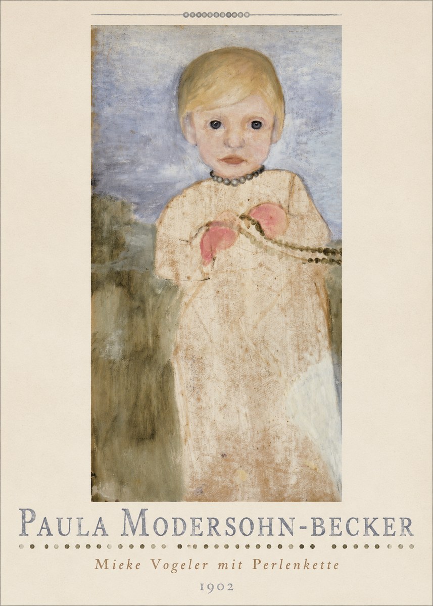 Paula Modersohn-Becker Mieke Vogeler Mit Perlenkette No4 - Plakat