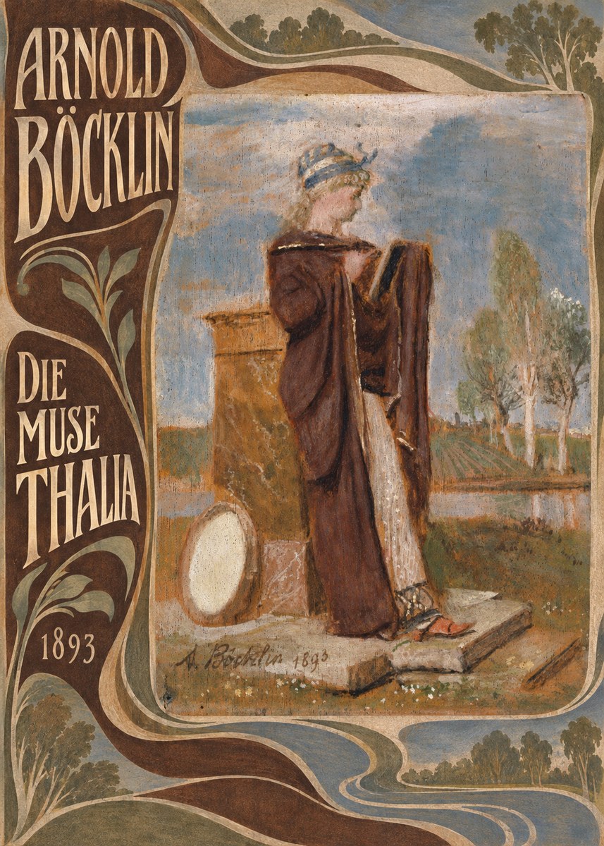 Arnold Böcklin Die Muse Thalia II No5 - Plakat