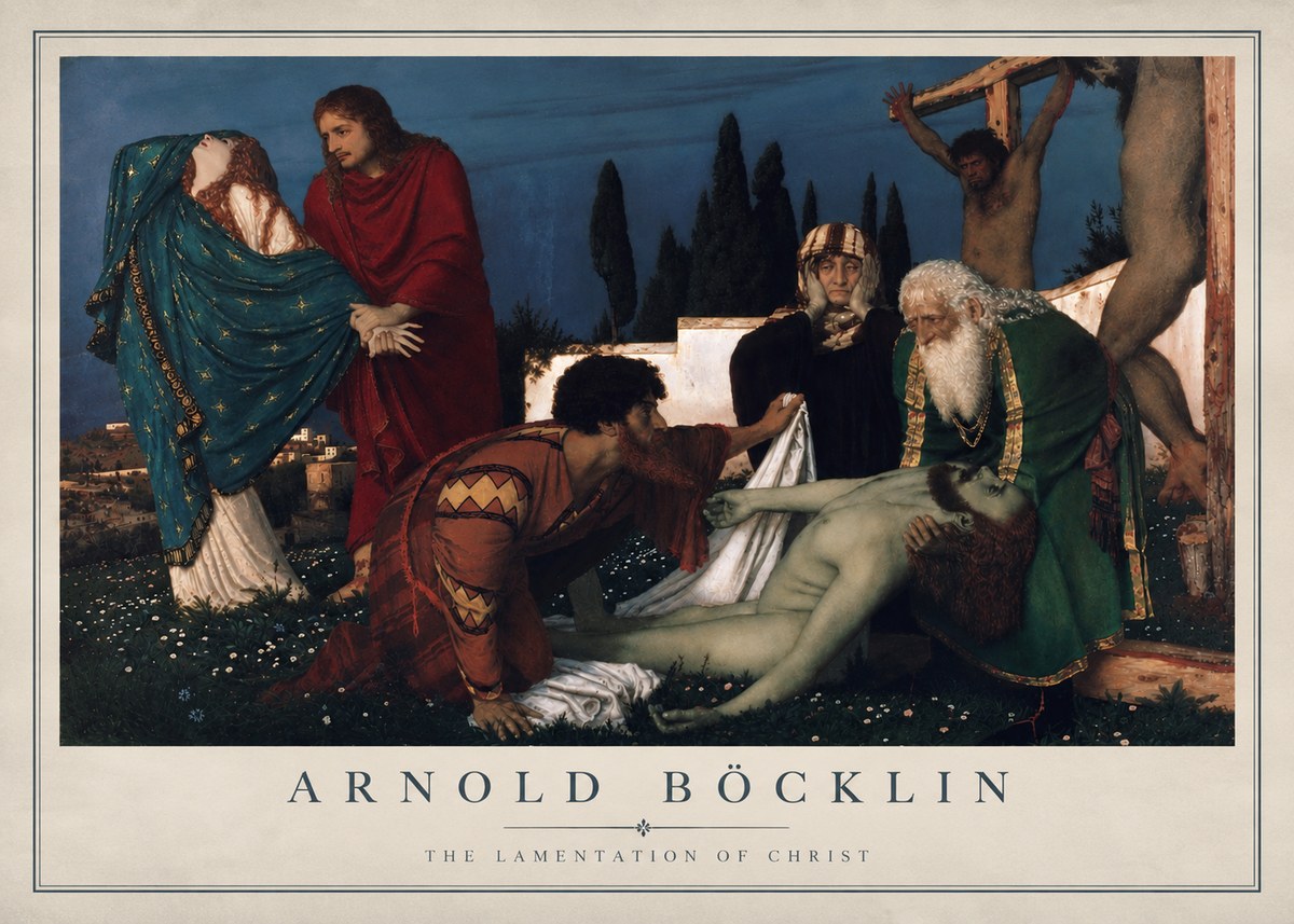 Arnold Böcklin The Lamentation of Christ No4 - Plakat