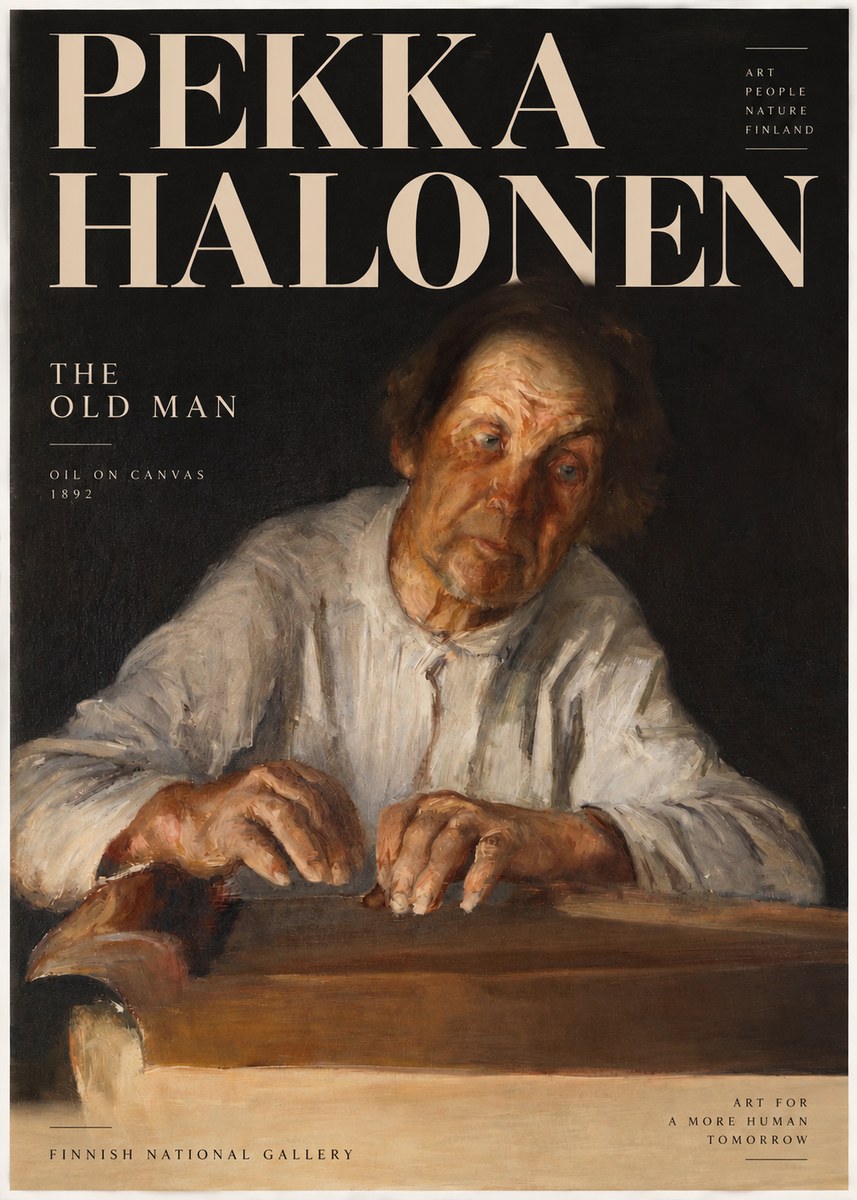 Pekka Halonen The Old Man No2 - Plakat
