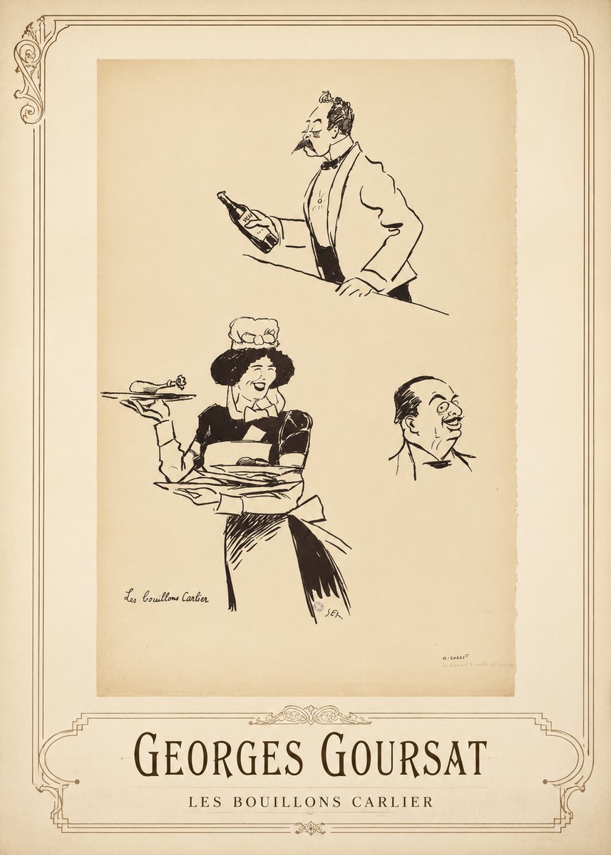 Georges Goursat Les Bouillons Carlier II No1 - Plakat