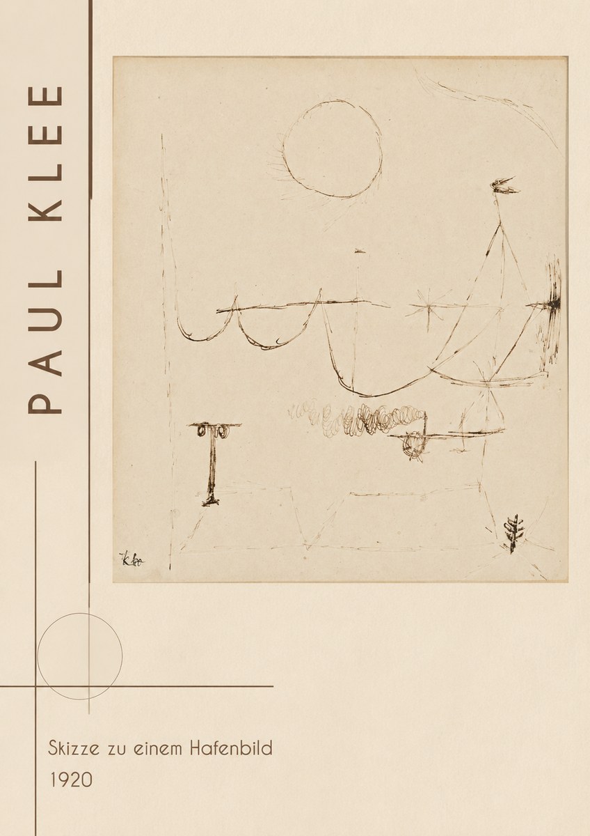 Paul Klee Skizze Zu Einem Hafenbild No2 - Plakat