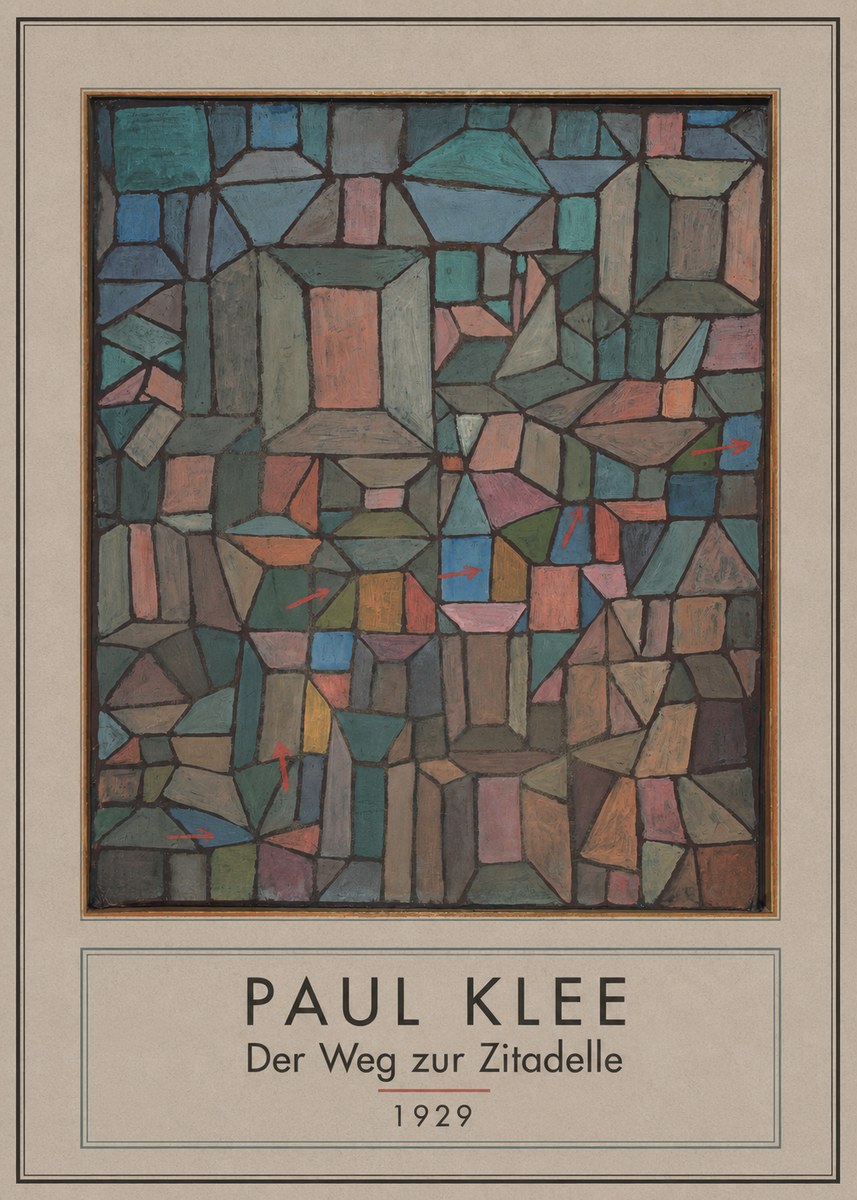 Paul Klee Der Weg Zur Zitadelle No3 - Plakat