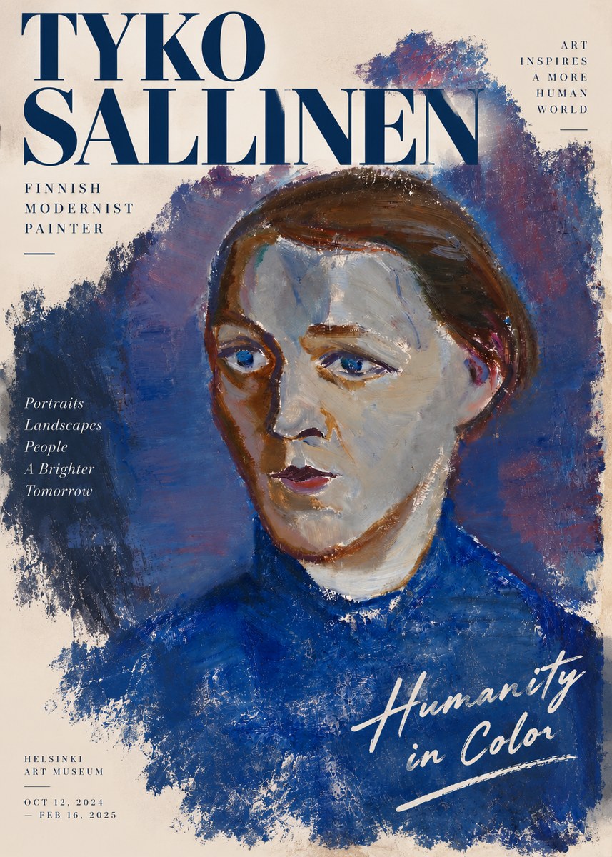 Tyko Sallinen Portrait II No3 - Plakat