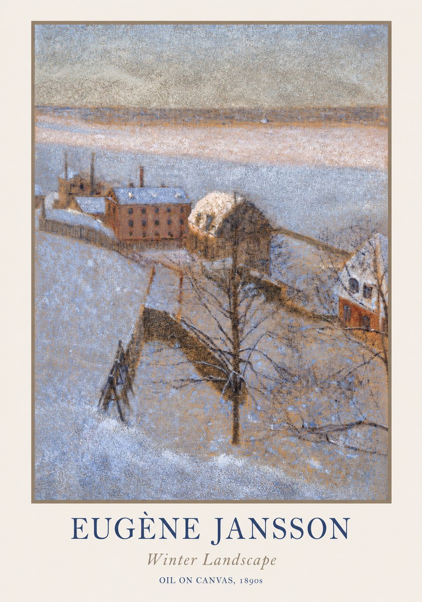 Eugène Jansson Winter Landscape No1 - Plakat