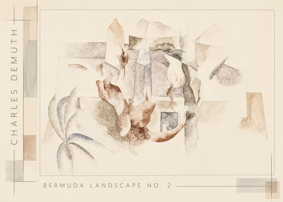 Charles Demuth Bermuda Landscape No. 2 No2 - Plakat