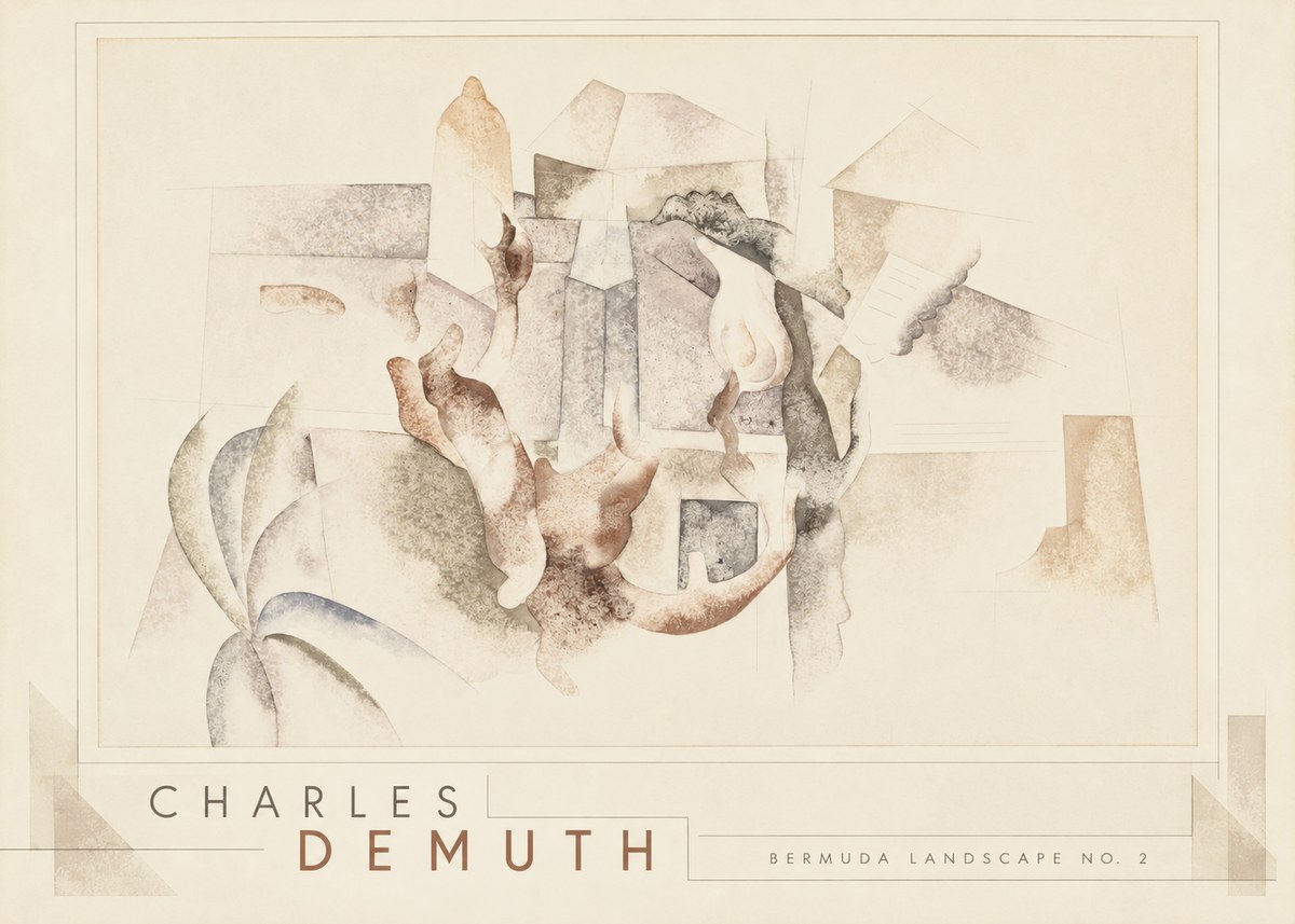 Charles Demuth Bermuda Landscape No. 2 No3 - Plakat