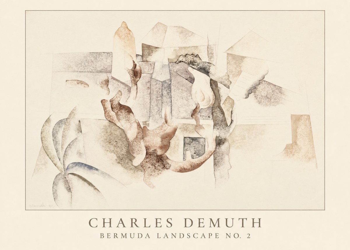 Charles Demuth Bermuda Landscape No. 2 No4 - Plakat