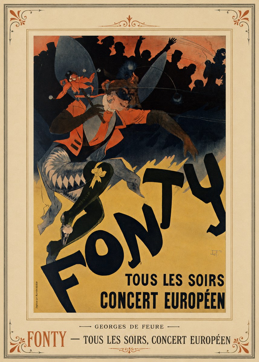 Georges de Feure Fonty III No4 - Plakat