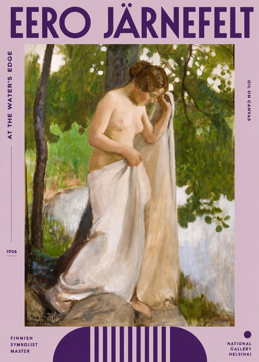 Eero Järnefelt At the Water's Edge No2 - Plakat