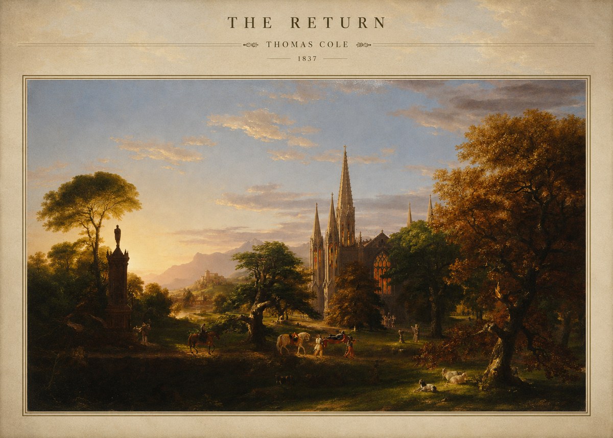 Thomas Cole The Return III No3 - Plakat