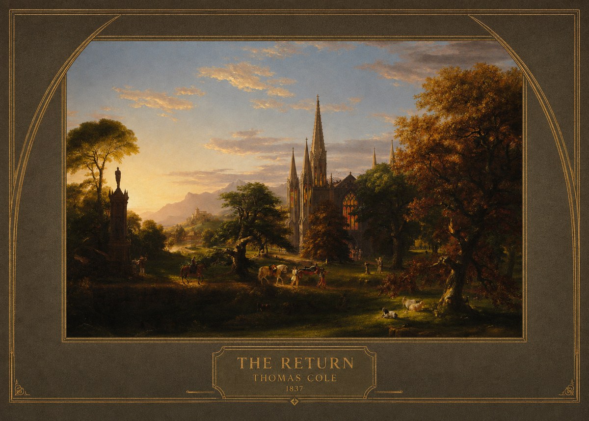 Thomas Cole The Return III No4 - Plakat