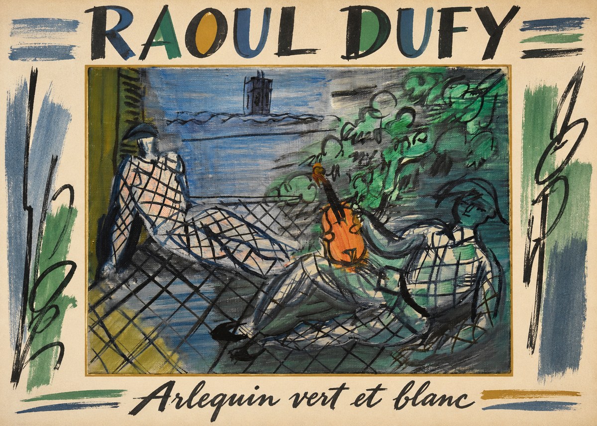 Raoul Dufy Arlequin Vert Et Blanc No1 - Plakat