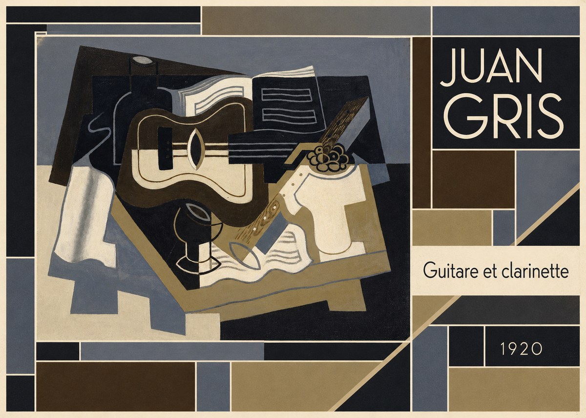 Juan Gris Guitare Et Clarinette No5 - Plakat