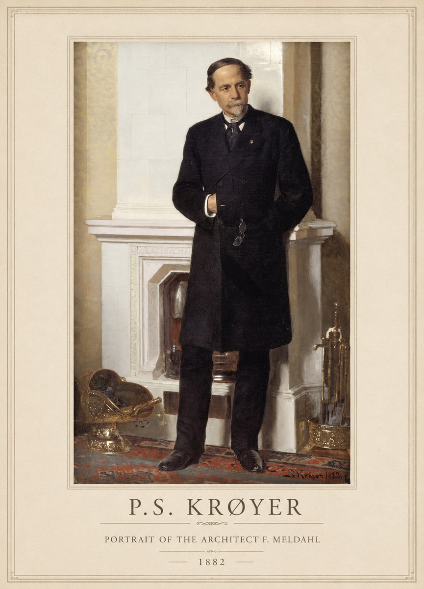 P.S. Krøyer Portrait of the Architect F. Meldalh No1 - Plakat