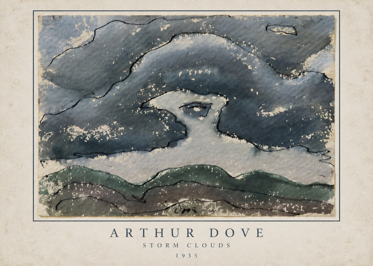 Arthur Dove Storm Clouds No3 - Plakat