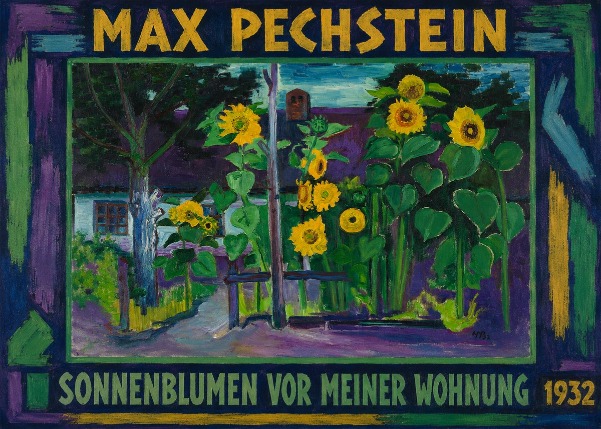 Max Pechstein Sonnenblumen Vor Meiner Wohnung No1 - Plakat