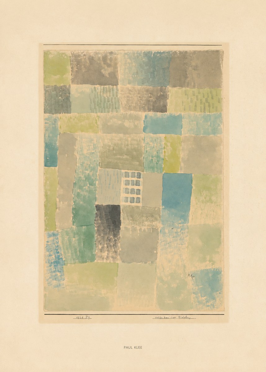 Paul Klee Erstes Haus Einer Siedelung No6 - Plakat
