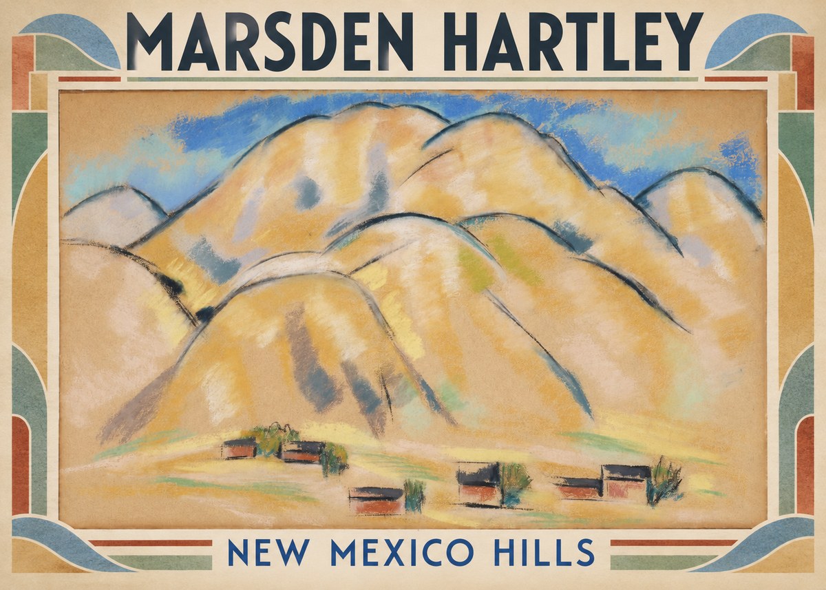 Marsden Hartley New Mexico Hills No1 - Plakat