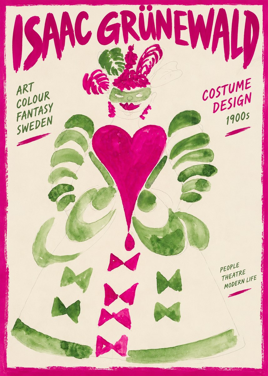 Isaac Grünewald Costume Design XVI No2 - Plakat