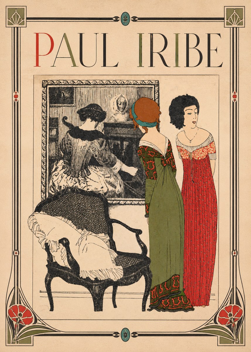 Paul Iribe Fashion Scene No1 - Plakat