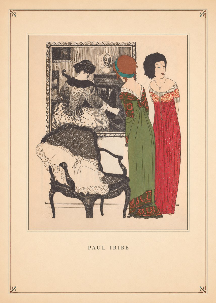 Paul Iribe Fashion Scene No3 - Plakat