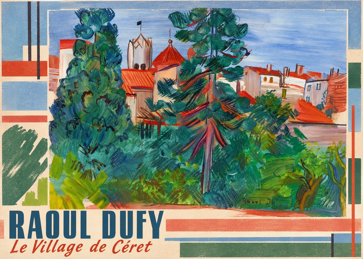 Raoul Dufy Le Village De Céret No3 - Plakat