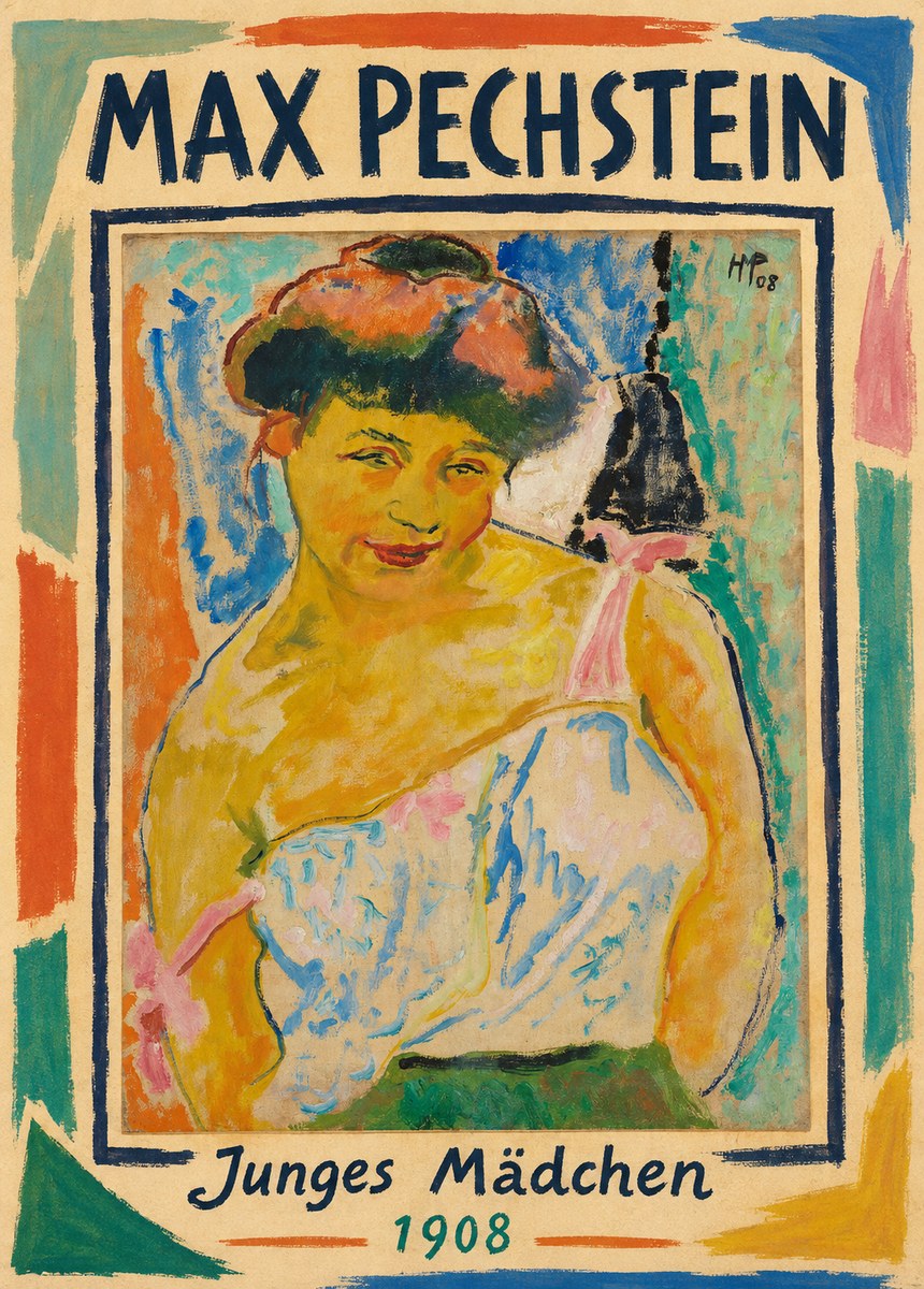 Max Pechstein Junges Mädchen No1 - Plakat