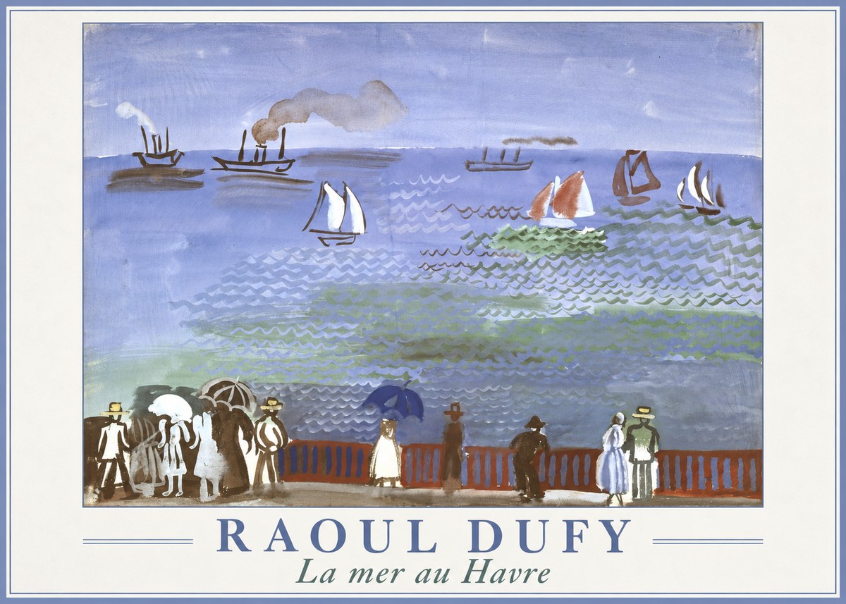 Raoul Dufy La Mer Au Havre No1 - Plakat