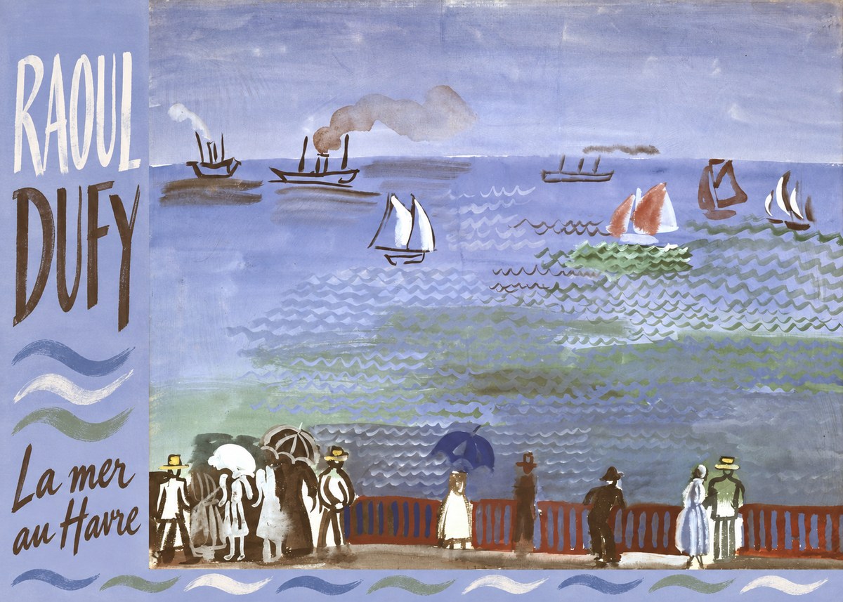Raoul Dufy La Mer Au Havre No4 - Plakat