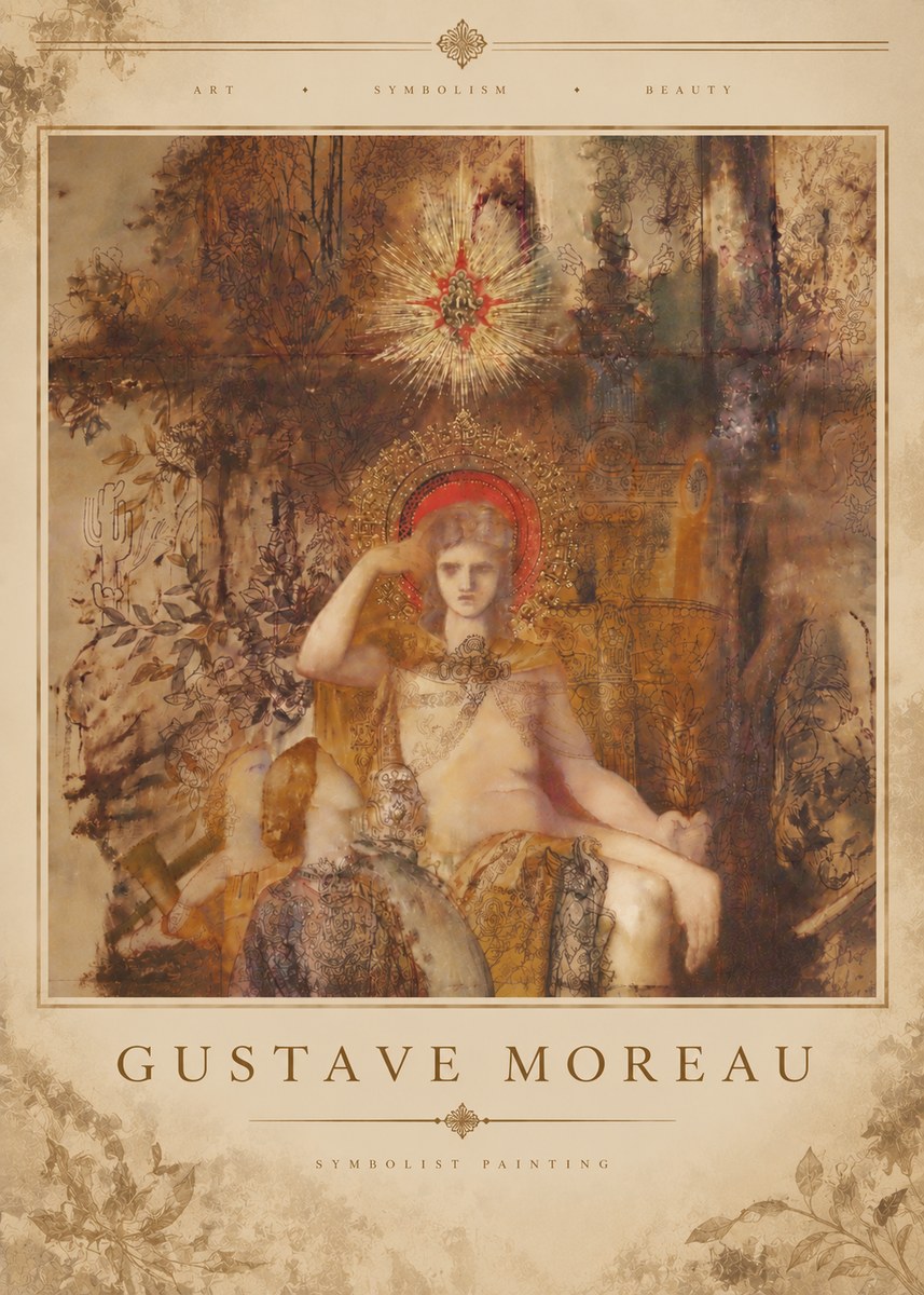 Gustave Moreau Jupiter and Semele III No5 - Plakat
